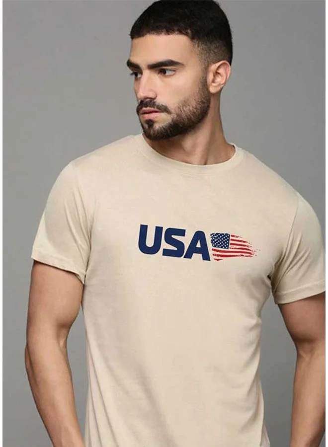 فيردو تيشيرت فيردو قطن نقي رجالي أبيض بجناح البجع نصف كم